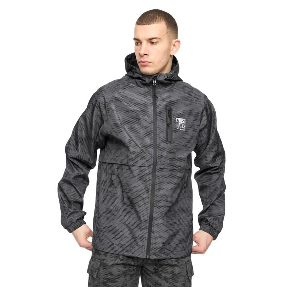 Crosshatch Mens Janscore Jacket / Dark Grey